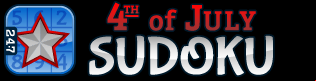 4th of July Sudoku title image